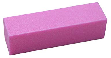 Lurrose Nail Buffer Shiner Pulidor de bloque de uñas Lijado Bloque Manicura Pedicura Cuidado Archivos (Rosa)
