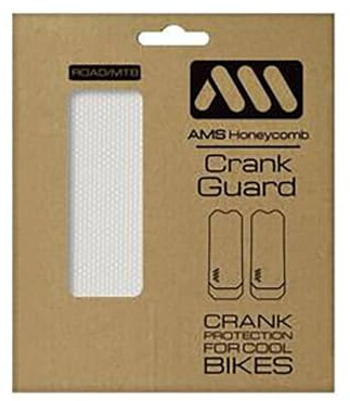All Mountain Style Protège-manivelle pour Vélo | Protection Durable et Robuste | Léger, Résistant à l'eau/Boue | Matériau en Honeycomb 380 microns PVC Semi-Rigide | Clear