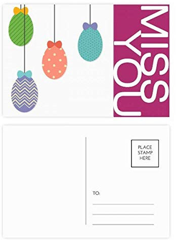 Oster-Religion-Festival zum Aufhängen, bunt, Postkarten-Set, Danksagungskarten, Postkarten-Set, 20 Stück