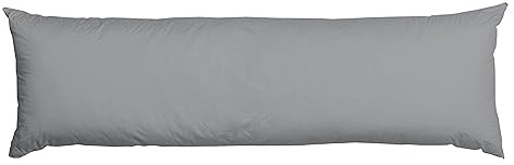 AmigoZone Bolster Pillow (King 5FT) - Hollowfiber Filled Body Support for Maternity, Side Sleeper With Free Case (Grey, 60)