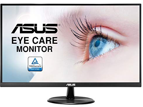 ASUS VP279HE Eye Care Monitor - 27 Inch, FHD (Full HD 1920 x 1080), IPS, Frameless, 75Hz, Adaptive-Sync/FreeSync , HDMI, Low Blue Light, Flicker Free, Wall Mountable, Black