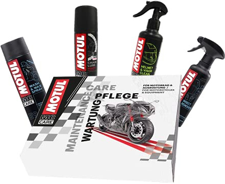 MOTUL MC CARE KIT - 4 teiliges Pflegeset in Geschenkbox