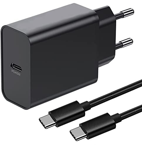 45W Chargeur Rapide for Samsung,45W Chargeur Secteur et Câble pour Samsung Galaxy S25 Edge/S24 Plus/S24 FE/S25 Ultra/S23/S21 S20,Note 20,A54 A25 A53 A33 A34 A55 5G/Z Fold 5 4 Charge Rapide USB C Prise