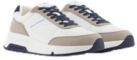 Armani Exchange Sneaker da uomo Vox Chunky, Bianco sporco/corda, 44.5 EU