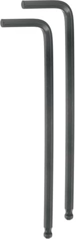 QUARKZMAN 2 Piezas de Llave Hexagonal de Bola 3/16 L-Shape de Brazo Largo de Acero Cromado Vanadio para Herramientas de Reparación en el Hogar, Color Negro