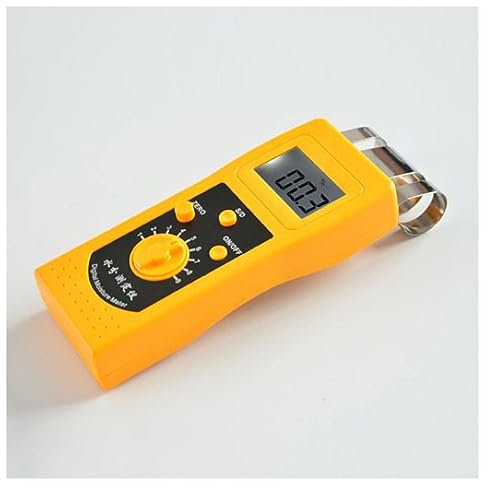 HPHPH Misuratore umidità, Misuratore di umidità Tessile DM200T utilizzato for misurare Diversi Tipi di Vestiti di Cotone, Filati, Lana e Altri Materiali Tessili,Igrometro Professionale