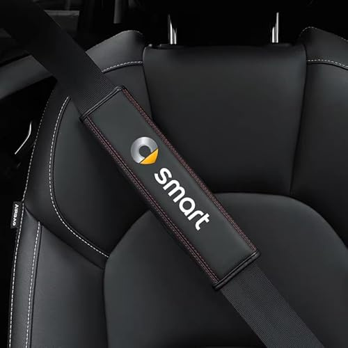 YYYQP 2 Pezzi Auto Imbottiture Cinture di Sicurezza, per Smart 451 Brabus Smart 453 fortwo forfour Accessori per Lo Styling degli Interni