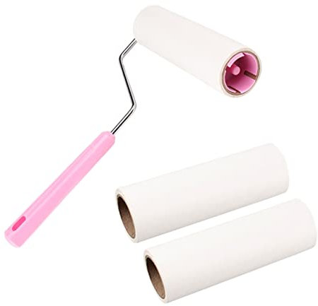 BESPORTBLE 90sheets Lint Roller Sticky Paper Hair Remover Accessory for Clothes Furniture and Pets Easy to Use Travel-friendly Removes Lint and Dust Effectively Random Style