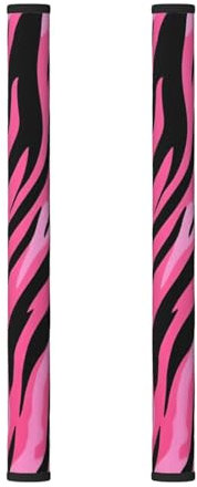 Set di 2 coperture per maniglie del frigorifero con stampa rosa, per elettrodomestici da cucina, proteggono il frigorifero dalle macchie di impronte digitali