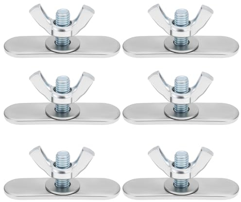 LT Easiyl 6 Tornillos Tensores de Mariposa de Acero Inoxidable de 40 X 11 Mm para Placas de Sellado de Ventanas de Aire Acondicionado Móvil.