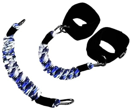 Gralara Bandas elásticas de Resistencia para Entrenamiento de piernas, Saltos, Cinturones con Tobilleras, Correas de Resistencia para Tobillos, Ideales para