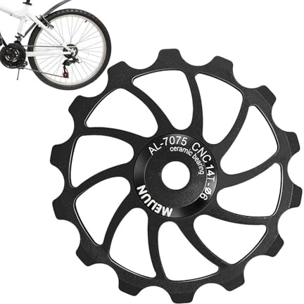 Generico Umwerfer Fahrrad Riemenscheibe, Fahrrad Schaltwerk hinten Fahrrad - Leichte Umwerfer, Riemenscheibe aus verschleißfester Keramik 14T/15T/16T für Fahrräder