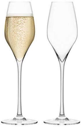 Final Touch - Flûte per champagne, in cristallo al 100% senza piombo, con DuraShield rinforzato al titanio per una maggiore resistenza, altezza: 27,8 cm, capacità: 340 ml, confezione da 2