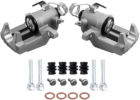 maXpeedingrods 2 Rear Brake Calipers for A3 TT Roadster Leon Toledo Octavia 1J0615423 8N0615423 1J0615424 8N0615424 | Rear Brake Calipers Left 1J0615423D Right 1J0615424G Brake disc 232mm Piston cylinder diameter 38mm
