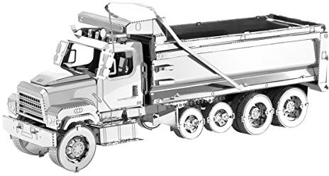 Metal Earth Fascinations MMS146 502594 - Freightliner 114SD Dump Truck, lasergeschnittener 3D-Konstruktionsbausatz, Modellbausatz, Metall Puzzle, 3D Metall Modell, 3 Metallplatinen, ab 14 Jahre