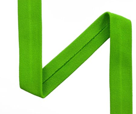 Das hüpfende Komma 1m Jersey-Schrägband Farbe grün Uni