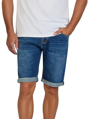 LTB Jeans Shorts Herren Stretch Kurz Slim Fit Corvin Kurze Hosen Bermuda Sommer Denim Einfarbig, Größe:XXL, Farbe:Bulky Wash (52249)