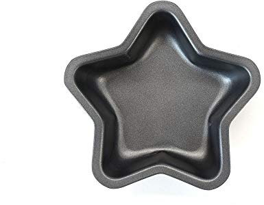 Zenker Set da 2 Mini tortiere a Forma di Stella, per tortini, materiale con rivestimento antiaderente, resistente ad alte temperature fino a 230 °C, dimensioni 11,5x11,5x3,5 cm