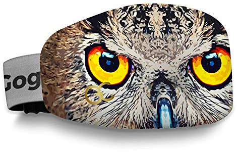 GogglesCover Ski Goggles Protective Cover, Portable Goggle Cover Owl Design | Ski Goggle Protective Cover, Portable Goggle Cover Sleeve, Anti-Scratch Ski Goggles Accessories, Safety Goggles