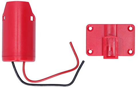 Eujgoov Adattatore per montaggio batteria Connettore alimentazione batteria Batterie Componenti elettronici per M12 Uscita cablaggio 2 fai te