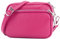 modamoda de - T231 - ital. Umhängetasche Klein Small aus Leder, Farbe:Pink