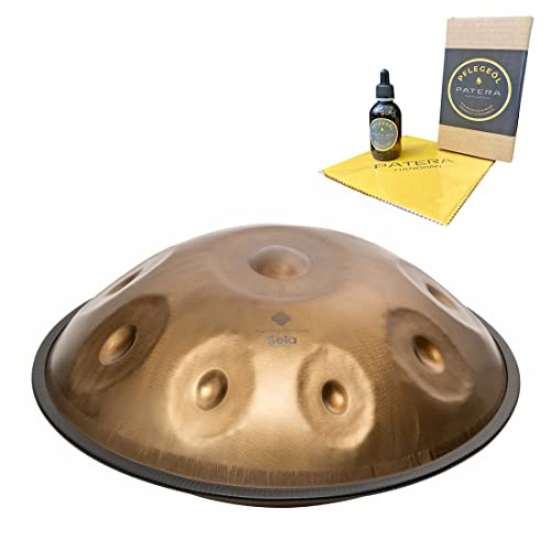 Sela SE 215 Unity Handpan C# Kurd Stainless Steel + Patera Pflege-Öl