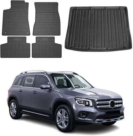 OMAC Fußmatten Kofferraumwanne für Mercedes GLB X247 2019-2026 Gummi 5tlg