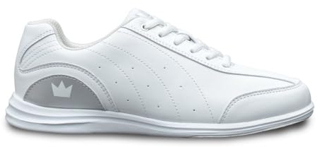Brunswick Mystic Womens Bowling Shoes (White/Silver, us_Footwear_Size_System, Adult, Women, Numeric, Medium, Numeric_9)