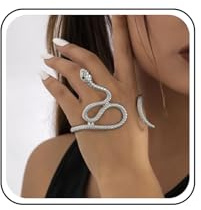 Inilbran Punk Schlange Armreif Armband Silber Offen Schlange Manschettenarmband Gothic Schlange Serpent Manschettenarmband Vintage Armband Schmuck Für Frauen Und Mädchen