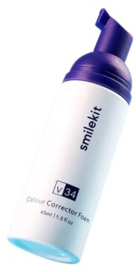 Snowsmile Dentifricio viola sbiancante, schiuma sbiancante per denti viola, dentifricio viola per sbiancamento dei denti, rimozione delle macchie gialle per denti sensibili