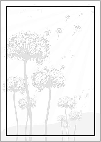 Briefpapier Trauer DIN A4 - Trauerbrief und Kondolenz-Papier 20 Blatt - Motiv Nr. 211 | 100g/m²