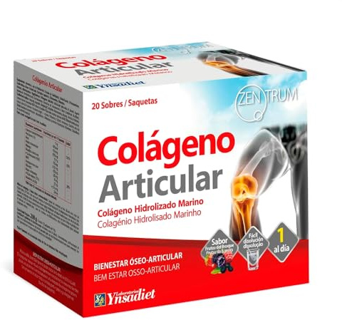 Naturasens. Kollagen 20 påsar Zentrum, Kosttillskott baserat på hydrolyserat kollagen, glukosamin, kondroitin, hyaluronsyra, växtextrakt, vitaminer och mineraler.