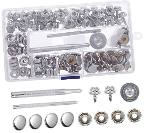 SHINEOFI Turnbuckle Button Kit for Canvas Tarp Screws Snap Fasteners for Boat Canopy