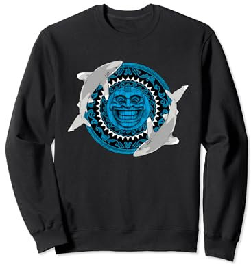 Weißspitzenhochseehai Tiki Totem Sweatshirt