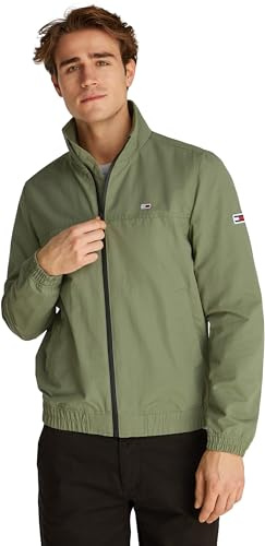 Tommy Jeans Tjm Essential Casual Bomber Dm0Dm15382, Giacche in Tessuto, Uomo, Verde (Aruba Green), XXL