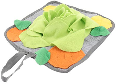 FONDOTIN Intelligente Kaninchen Futtermatte Aus Waschbarem Fleece Zur Spielerischen Futtersuche Und Stressreduktion Duft Suchspielzeug Für Hasen Fördert Körperliche Aktivität Und Natürliche