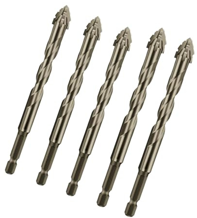 Brocas de acero de alta resistencia,Brocas excéntricas dentadas - Brocas excéntricas de metal con dientes de sierra de cuatro flautas,Versátil juego de brocas helicoidales dentadas de cuatro filos par