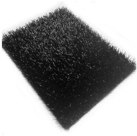 Tapis de gazon synthétique gris haute densité anti-chute pour jardin, terrasse, découpable et durable, 50,8 x 200,7 cm