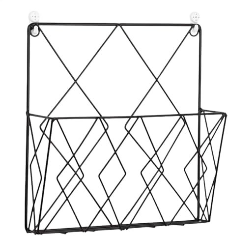 Acunny Zeitschriftenständer Zur Wandmontage, Klein, Aus Metall, Für Badezimmer, Toilette ,zeitschriftensammler Organizer Wand Für Büro,Wohnzimmer,Schlafzimmer
