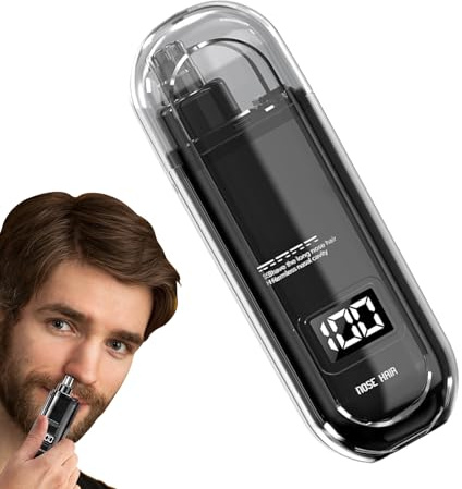Qiwieod Recortador De Vello Nasal,Recortador Nasal Recargable Para Hombre | Máquina De Afeitar Portátil Sin Cable Duradera Para Uso En Casa