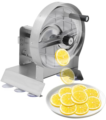 Mandoline manuelle - Trancheuse à légumes commerciale - 1 à 10 mm - Réglable - En acier inoxydable - Pour citrons, oranges