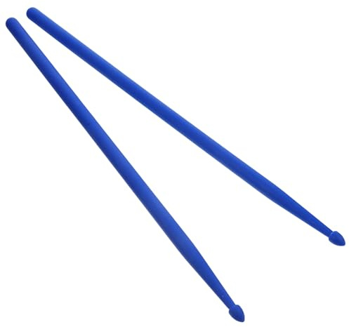 PRETYZOOM Mazos de Batería de Nailon 5a Antideslizantes para Principiantes, Pareja de Baquetas Azules para Práctica en Instrumentos de Percusión y Marimba, Agarre Cómodo y Resistente
