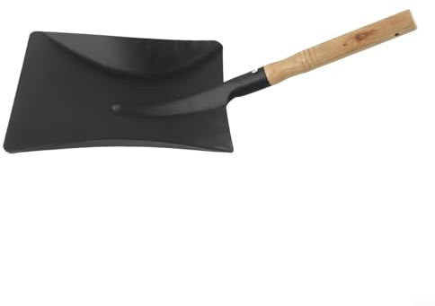 FACAIIO Fireplace Ash Sifter Shovel with Wooden Handle for Cleaning Fireplaces Gardening Ovens And Grills(L)