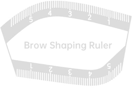 Fierudeng Règle Pour Les Sourcils | Gabarit De Positionnement Des Sourcils En Acrylique Portable Pour Dessin Rapide | Pochoirs De Mesure Pour Le Design Des - Pour La Maison Le Voyage Le