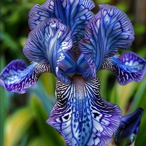Iris-Rhizom Großpackung, Überraschend wachsend, Winterhart Mehrjährig, Geeignet für Frühling und Herbst, Kein Gießen Erforderlich, Leicht Zu ZüChten-10 Rhizom-D