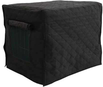 Hundeboxen Abdeckung Belüftet Sichtschutz Groß Isoliert wasserdichte Box Abdeckung Für Hundekäfige Schutzhaube Robust Wetterfest Für Winter Zuhause Terrasse Welpen Camping Draußen Haustiere