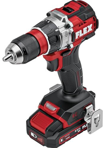 Flex 534902 - Taladro atornillador compacto (2 velocidades, 18 V, DD 2G, 18-EC MD DC, con sistema de gestión electrónica, motor sin escobillas)
