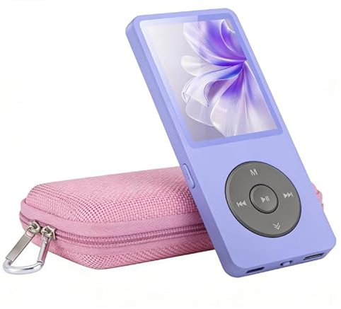 AGPTEK 32Go Lecteur MP3 Bluetooth A02 et Etui Rigide Nylon
