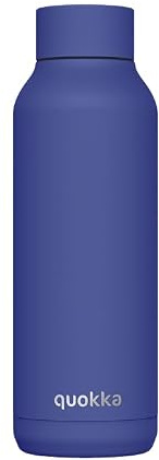 QUOKKA Borraccia termica in acciaio inox solido blu scuro 510 ml