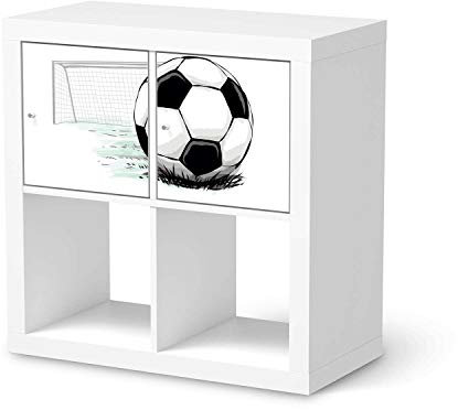 Kinder Möbelfolie selbstklebend - passend für IKEA Kallax Regal 2 Türen Quer I Hochwertige Kinderzimmer Deko - Möbeldeko für Kinder- und Babyzimmer I Design: Freistoss